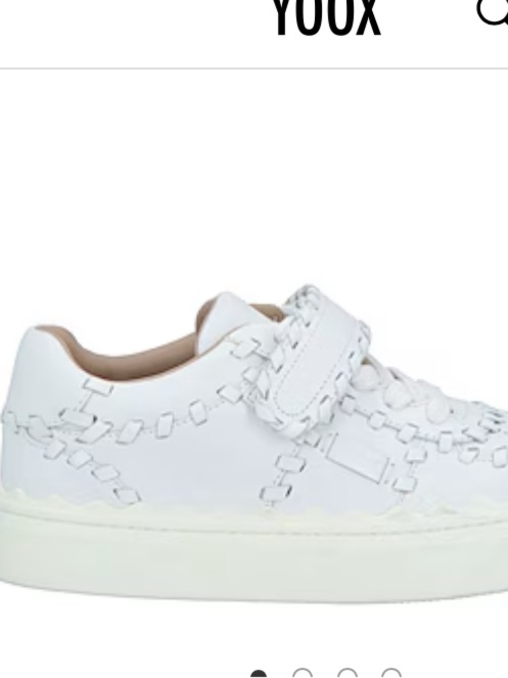 CHLOE LAUREN White Leather Whipstitch Trim Sneakers SIZE 10 EU 41W - Picture 4 of 5